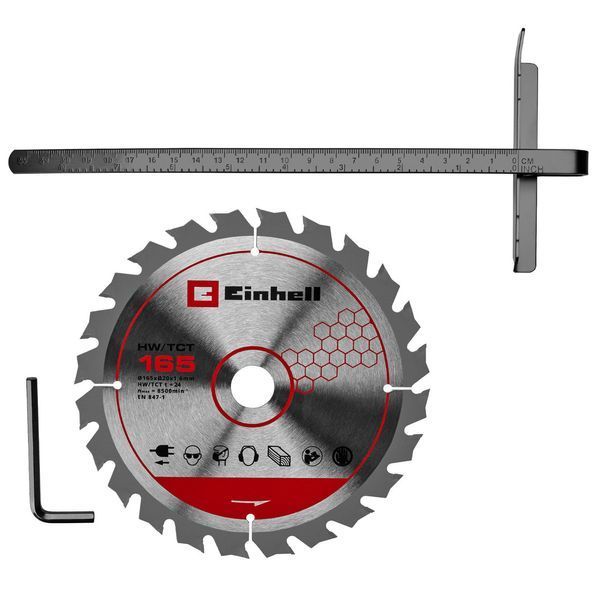 Пила циркулярная аккумуляторная Einhell TE-CS 18/165-2 Li - Solo (4331230) 4331230 фото