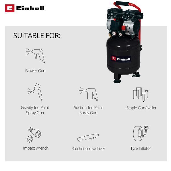 Компрессор воздушный Einhell TE-AC 135/24 Silent Plus (4020610) 4020610 фото