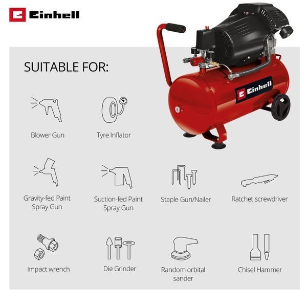 Компрессор воздушный Einhell TC-AC 420/50/10 V (4010495) 4010495 фото