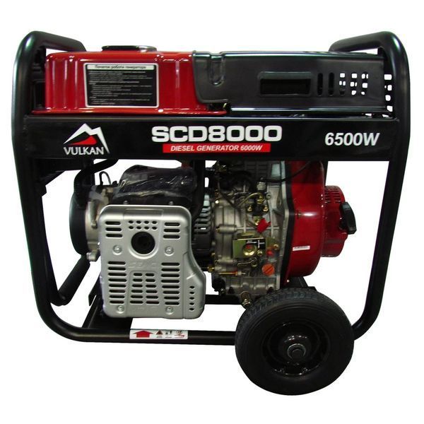 Генератор дизельный 6 кВт Vulkan SCD8000 (SCD8000) 34410 фото