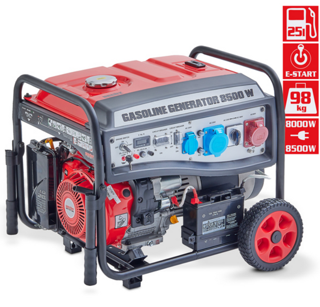 Бензиновый генератор Hecht GG11000 (HECHTGG11000) 8 кВт, электростарт, 1/3 фазы HECHTGG11000 фото