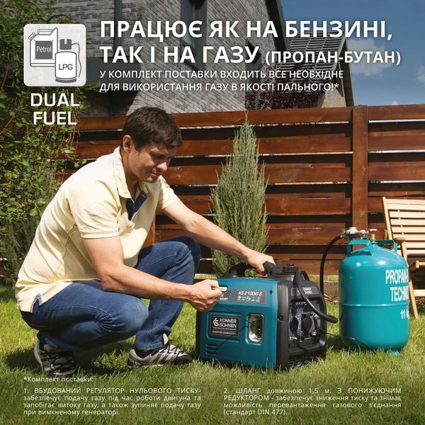 Інверторний газобензиновий генератор KS 2100iG S KS 2100iG S фото