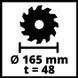 Пила циркулярна заглибна Einhell TE-PS 165 (4331300) 4331300 фото 8