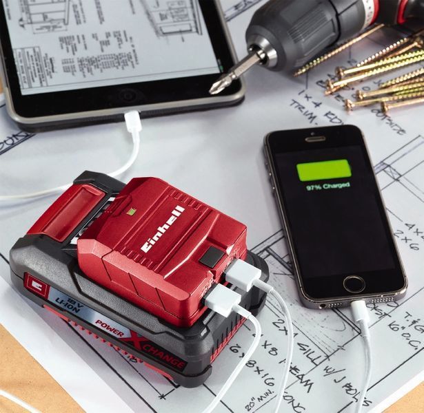Зарядний пристрій USB акумуляторний Einhell TE-CP 18 Li USB - Solo (4514120) 4514120 фото