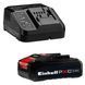 Акумулятор + зарядний пристрій Einhell 18V 2.5 Ah PXC Starter Kit (4512097) 4512097 фото 3