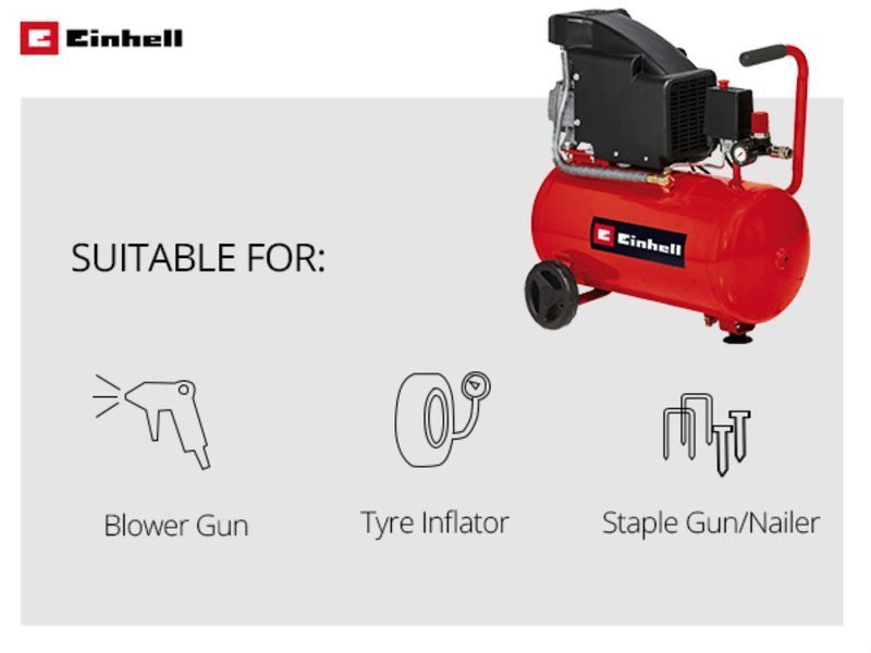 Компресор повітряний Einhell TC-AC 190/24/8 (4007325) 4007325 фото